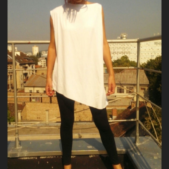 Black Asymmetrical Tunic - Picture 3 of 6